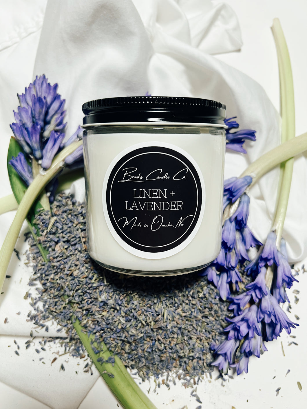 Linen + Lavender 16oz. Candle